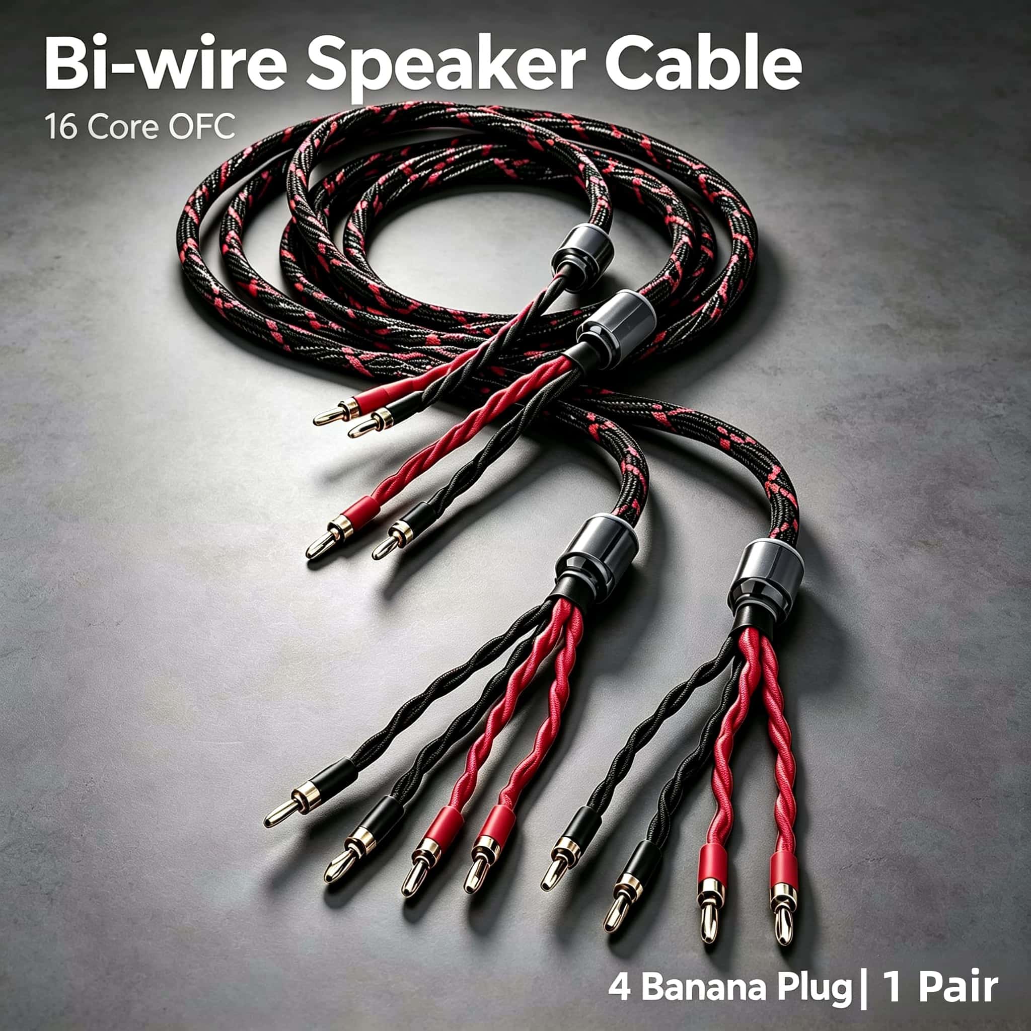 Home Cinema App - 16 Core OFC Bi-Wire Speaker Cable