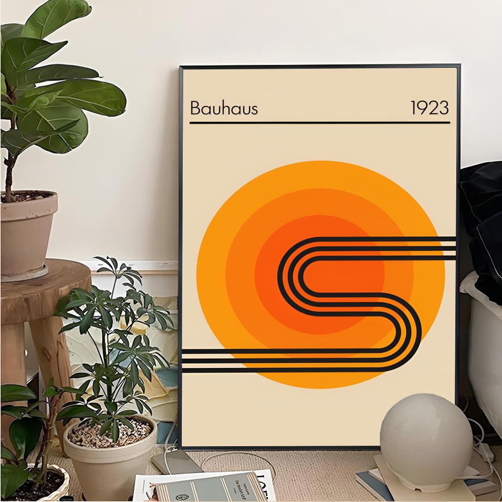 Abstract Orange Bauhaus-S Geom - Home.Cinema Orange ulasan dan harga