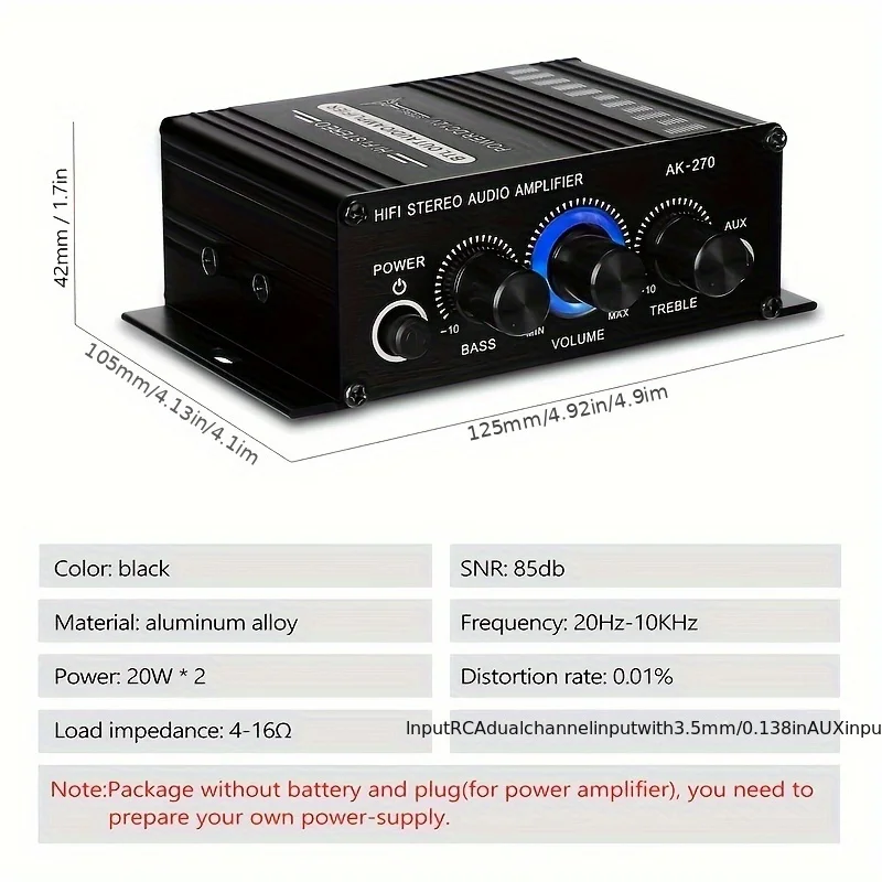 AK-270 HIFI Amplifier Channel  - Home Cinema App ulasan dan harga