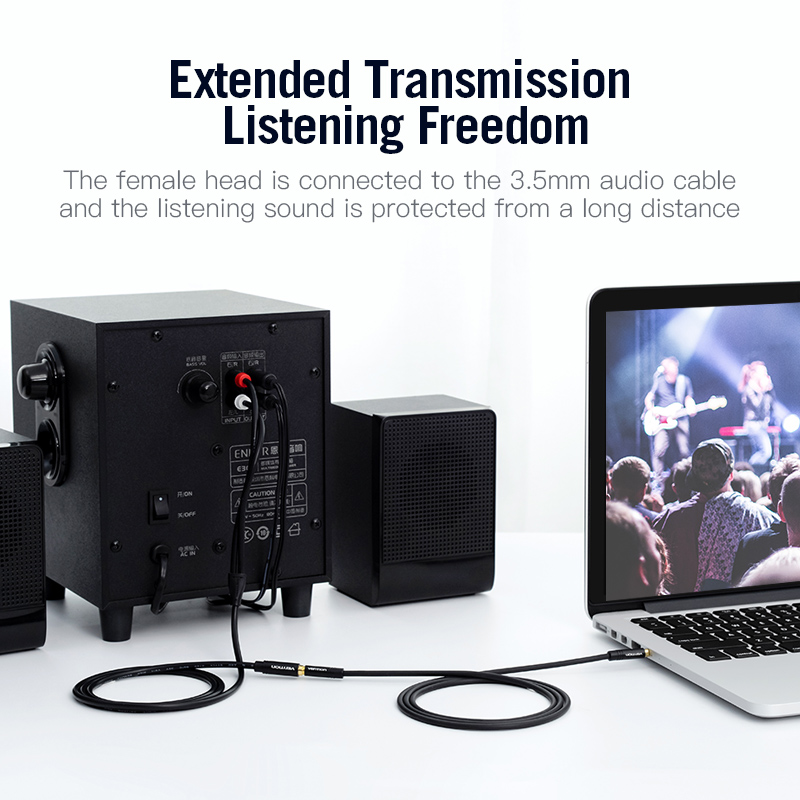 Vention Jack 3.5mm Female to 2 - Home Cinema App ulasan dan harga