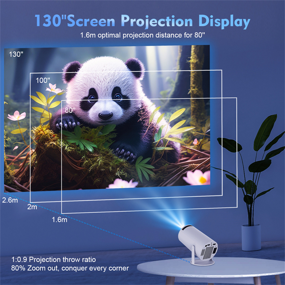 2026 New HY300 Projector 4K An - Video Home Cinema ulasan dan harga