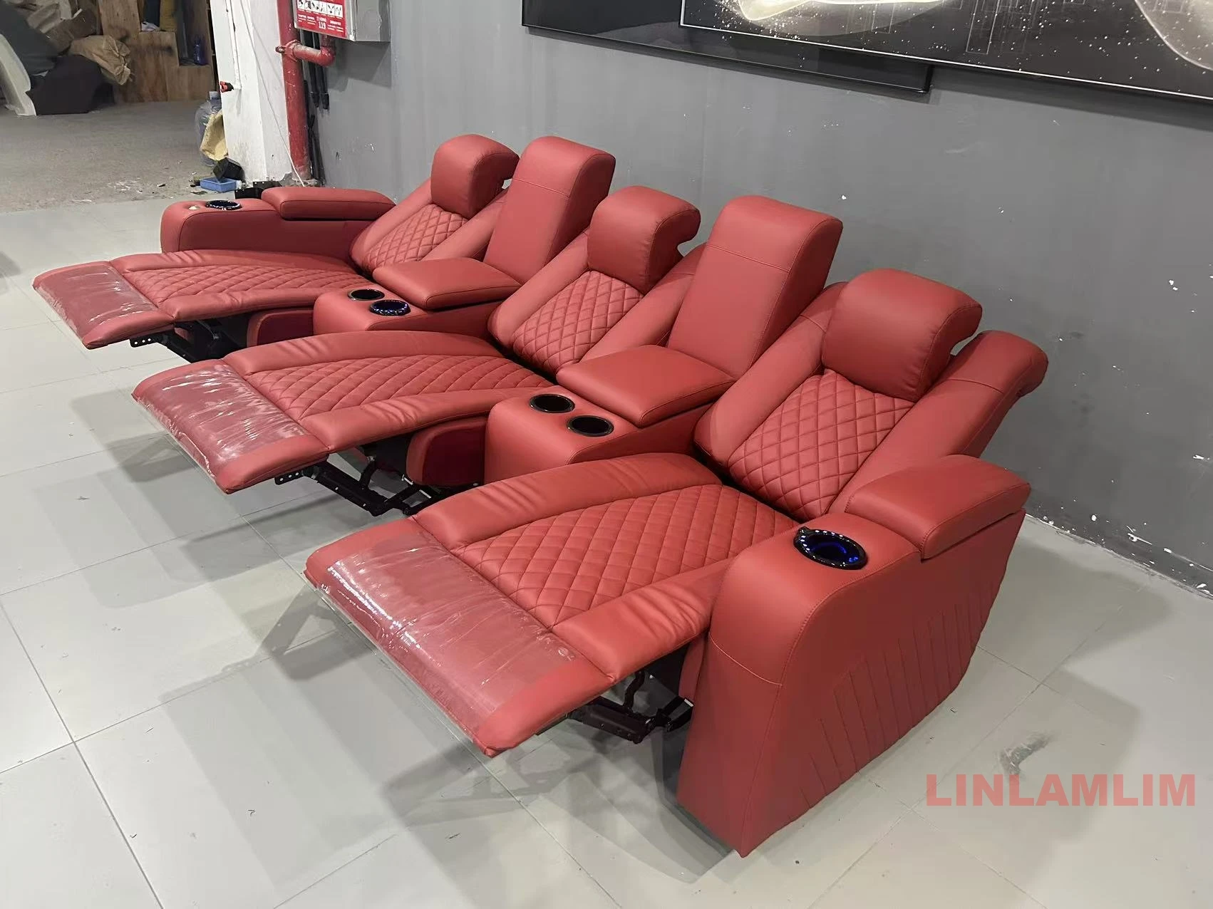 Linlamlim Luxury 3-Seat Reclin - Home Cinema Luxury ulasan dan harga