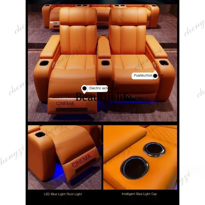 G153 Luxury Genuine Leather El - Home Cinema Luxury ulasan dan harga