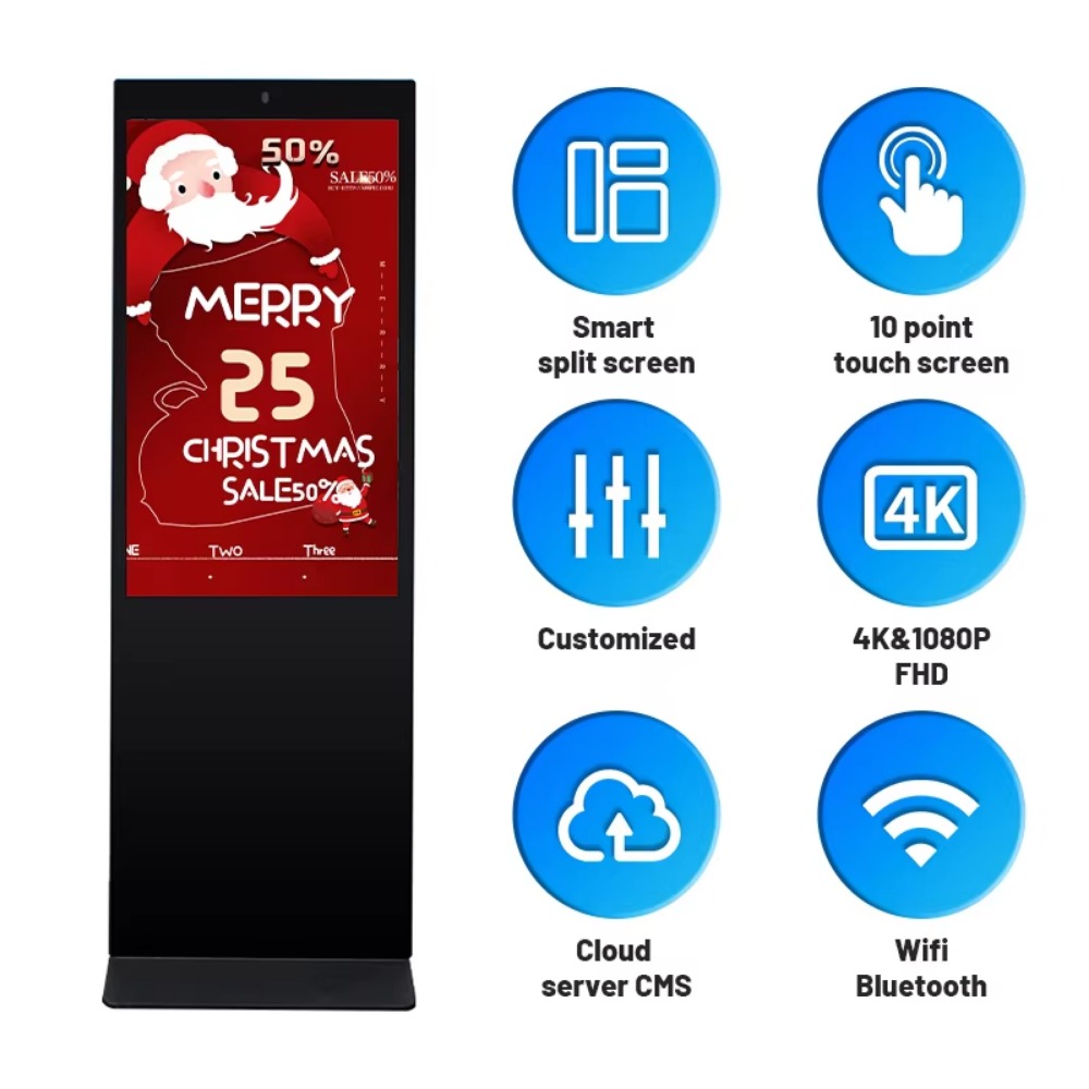 Double Sided Digital Signage D - 4K Media Player ulasan dan harga