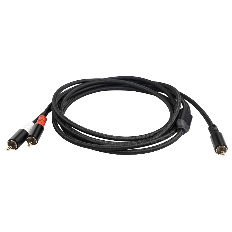 1/2/3M 1 RCA Male To 2 RCA Mal - Home Cinema App ulasan dan harga