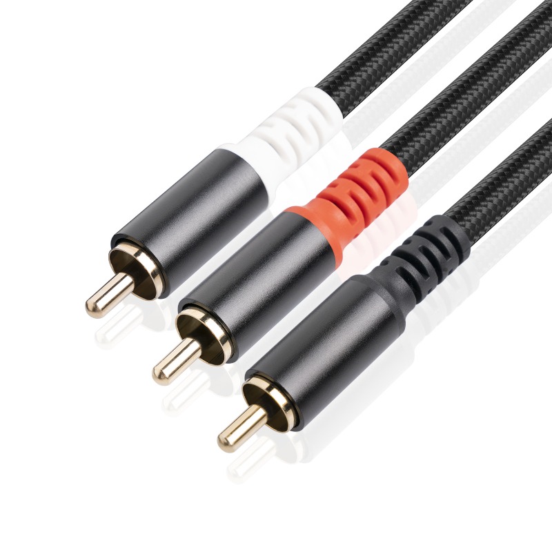 1/2/3M 1 RCA Male To 2 RCA Mal - Home Cinema App ulasan dan harga