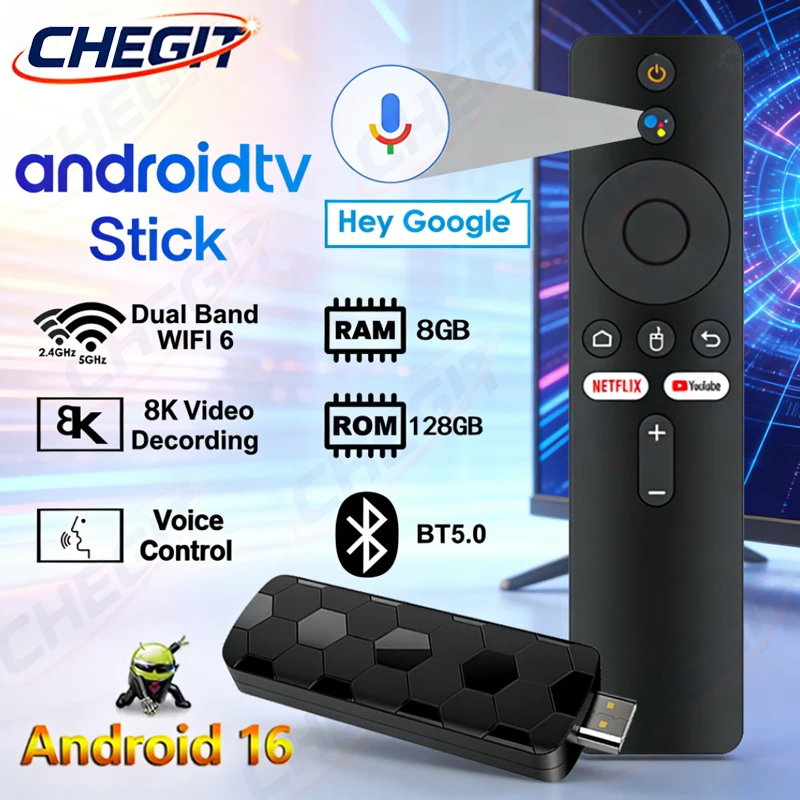 Android 16 8K Ultra HD TV Stic - Home Cinema App ulasan dan harga