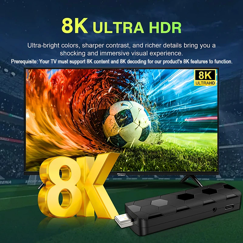 Android 16 8K Ultra HD TV Stic - Home Cinema App ulasan dan harga