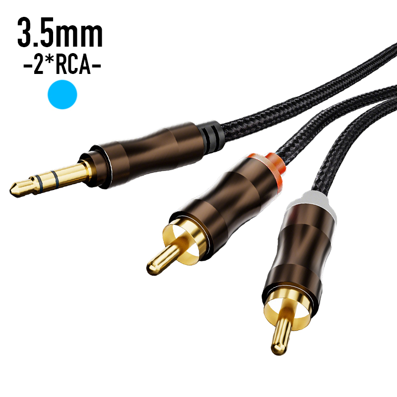 RCA To 3.5 mm Jack Aux Audio C - Home Cinema App ulasan dan harga