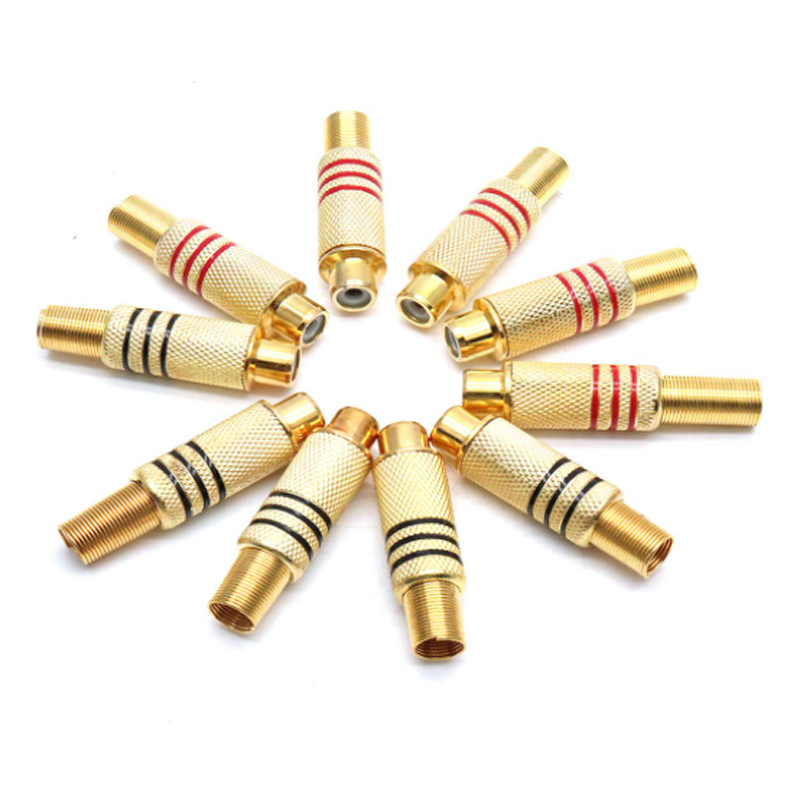 4PCS RCA Plug Gold Plated Sold - Home Cinema App ulasan dan harga