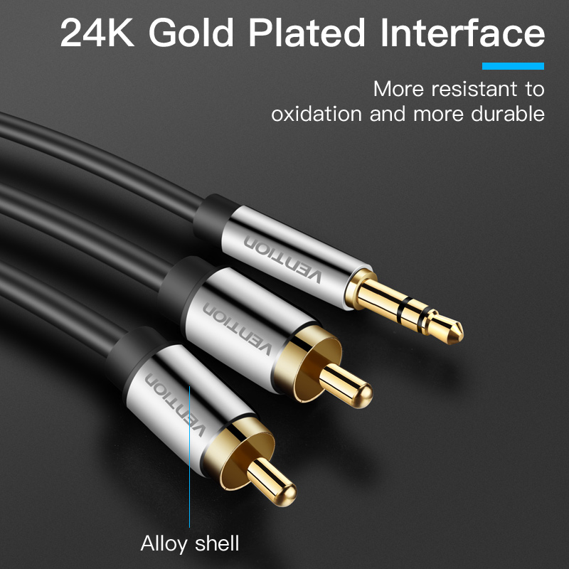 Vention RCA Cable 3.5 to 2rca  - Home Cinema App ulasan dan harga